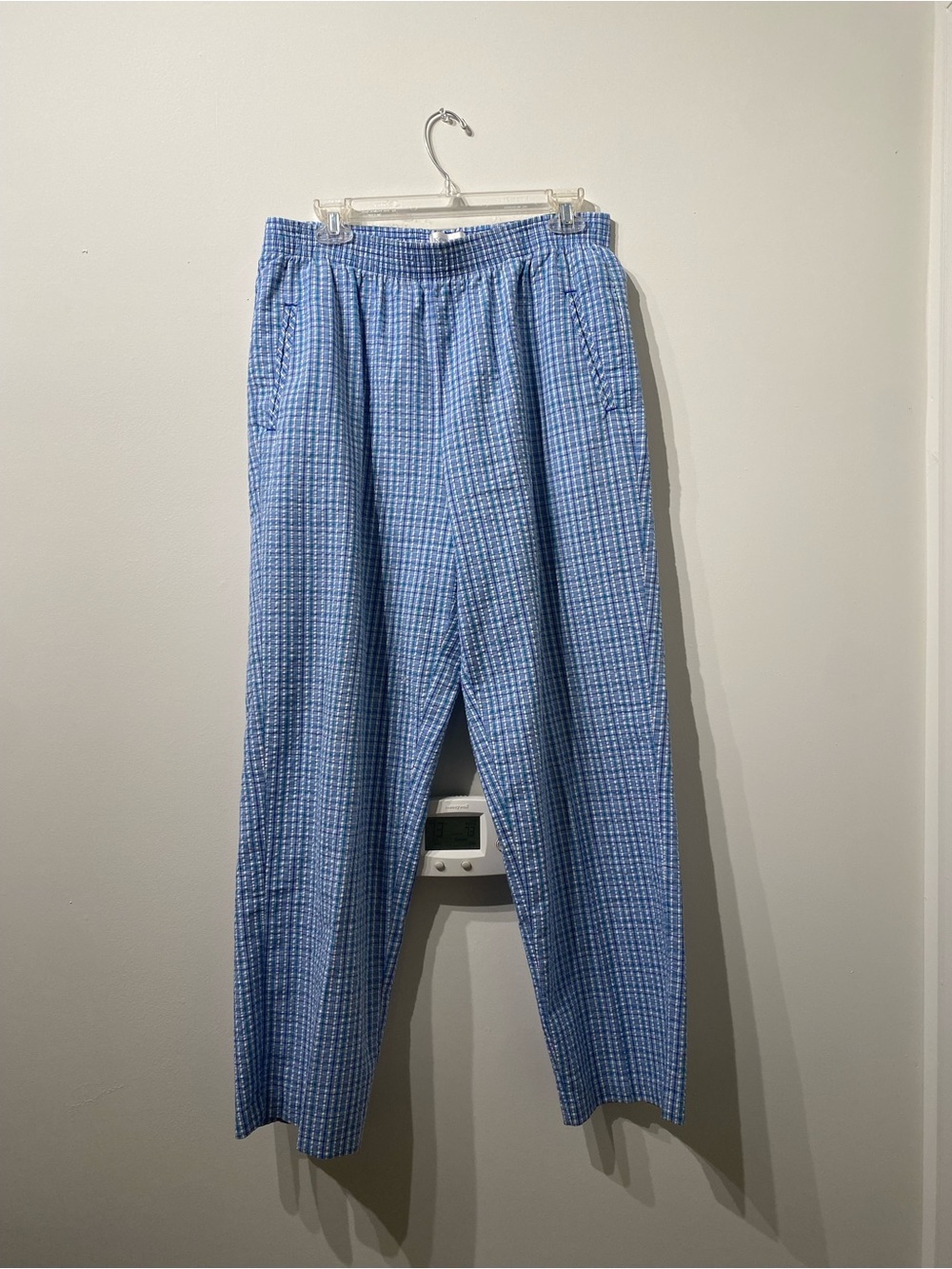 Koret Blue Checkered Women's Casual Trousers